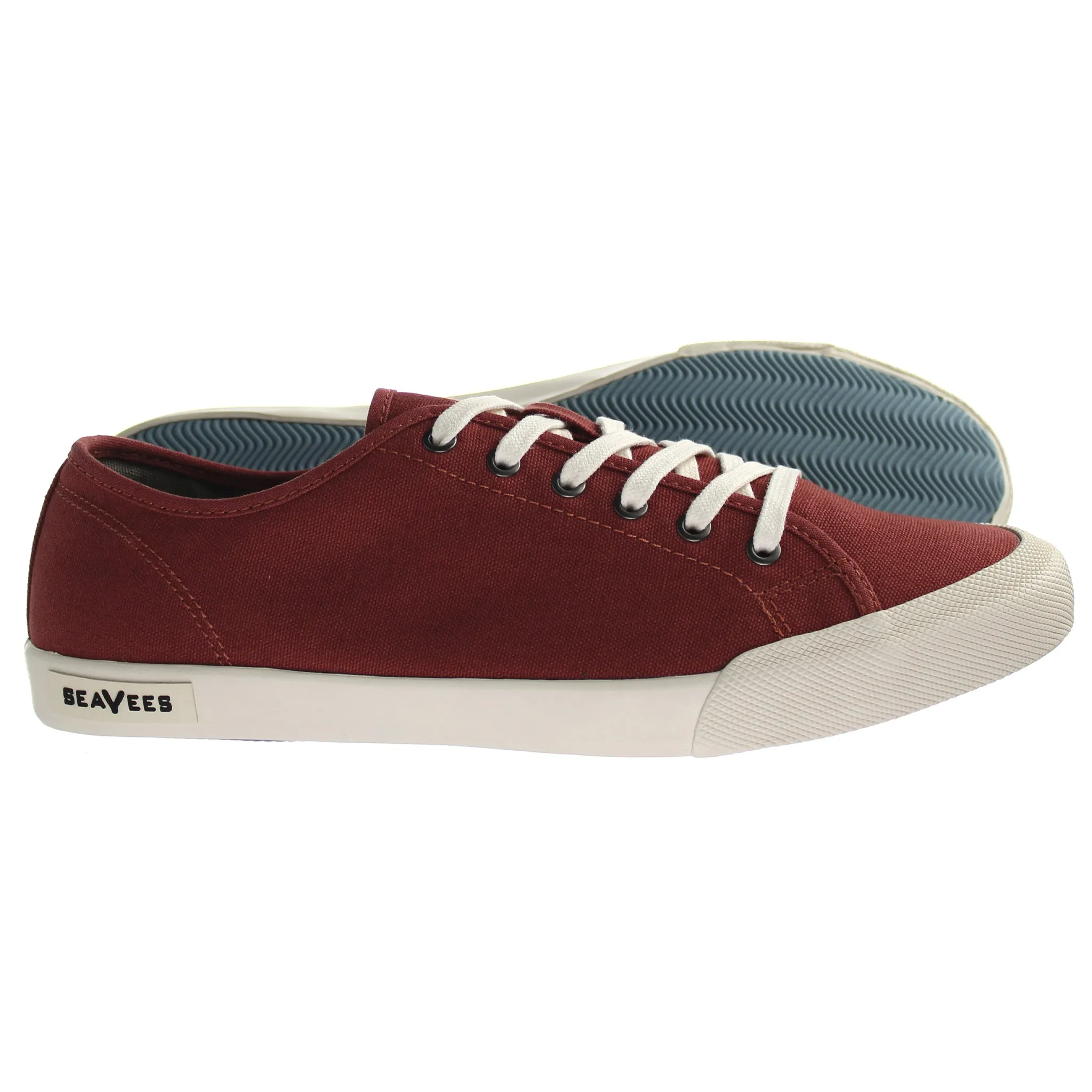 Seavees Monterey Standard Womens Red Plimsolls