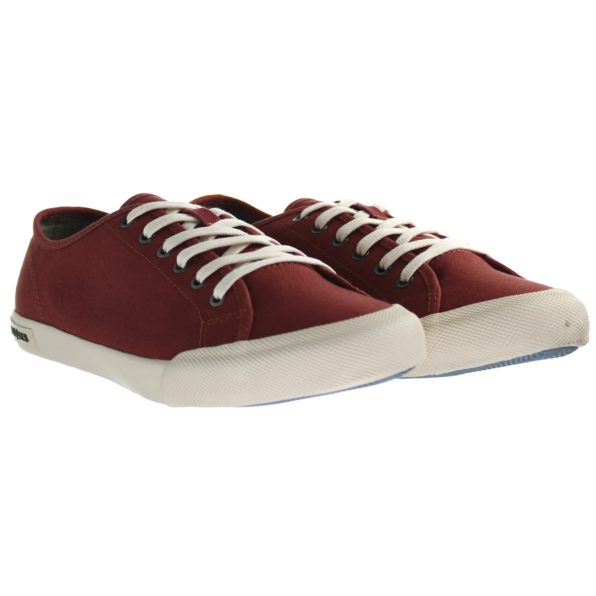 Seavees Monterey Standard Womens Red Plimsolls