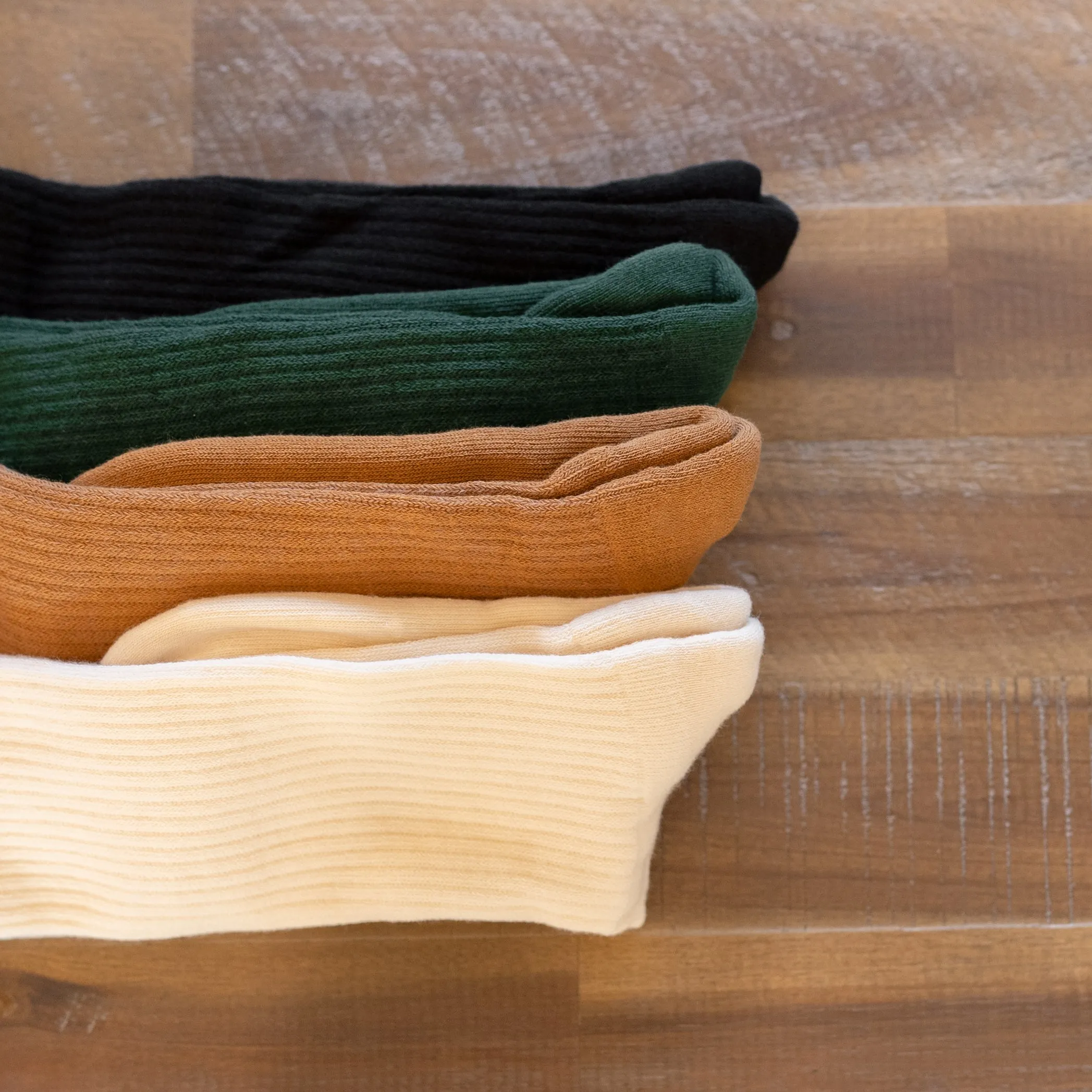 SILVER SOLID RIBBED SOCKS | MUSTARD