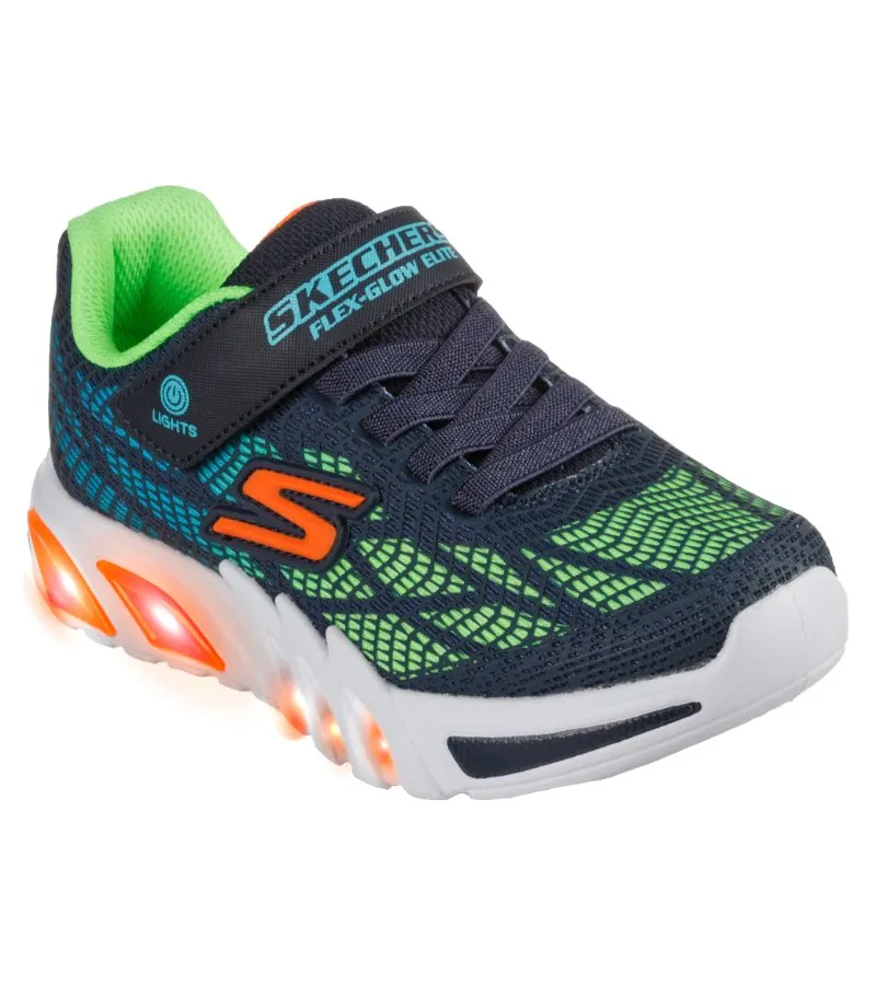 Skechers Boys Light Up Flex Glow Elite Runner Vorlo 400137L