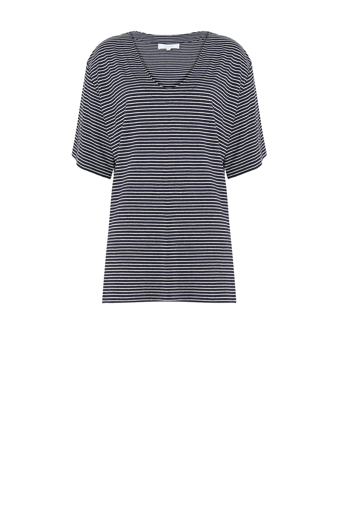 skill tee / navy|white stripe