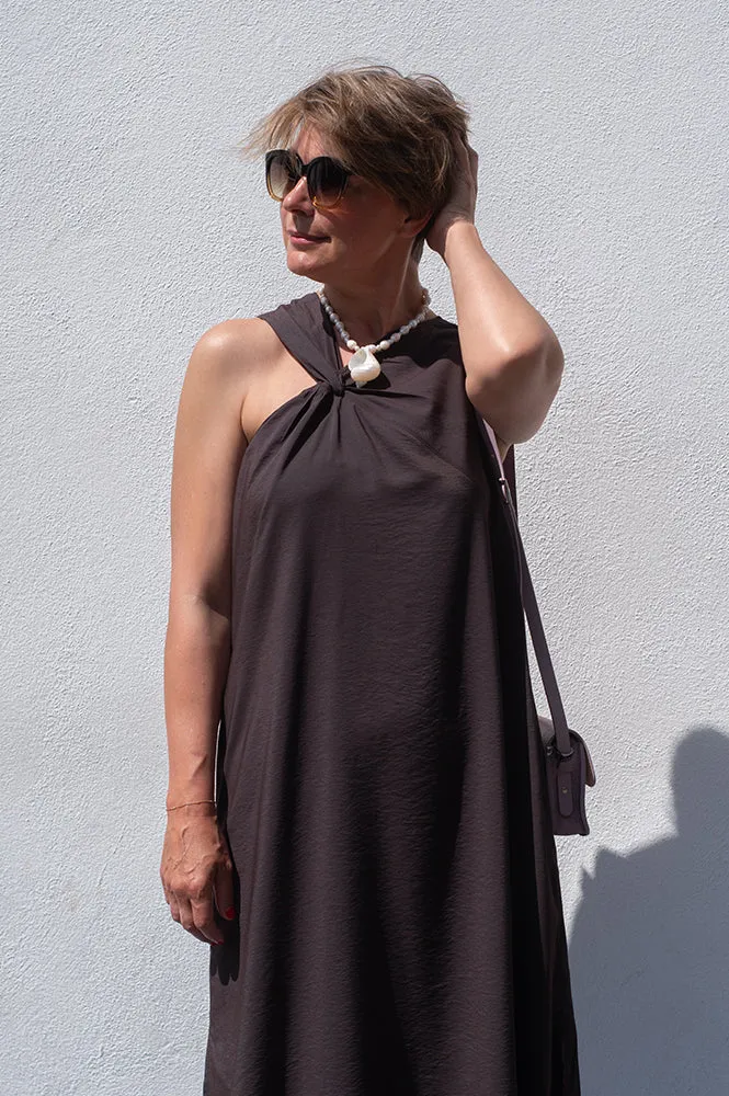 Soeur Emna Dark Brown Dress