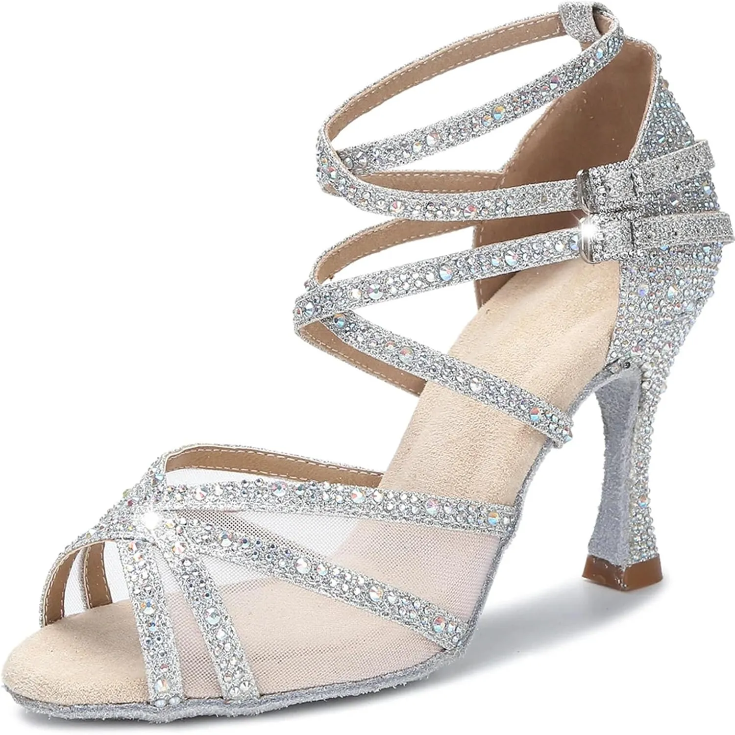 Soft Heel Ballroom Shoes - Party/Wedding Dance Sandals (9CM/3.54")