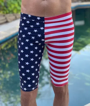 Stars and Stripes American Flag Jammer Swimsuit by Neptio Stars and Stripes American Flag Jammer Swimsuit by Neptio
