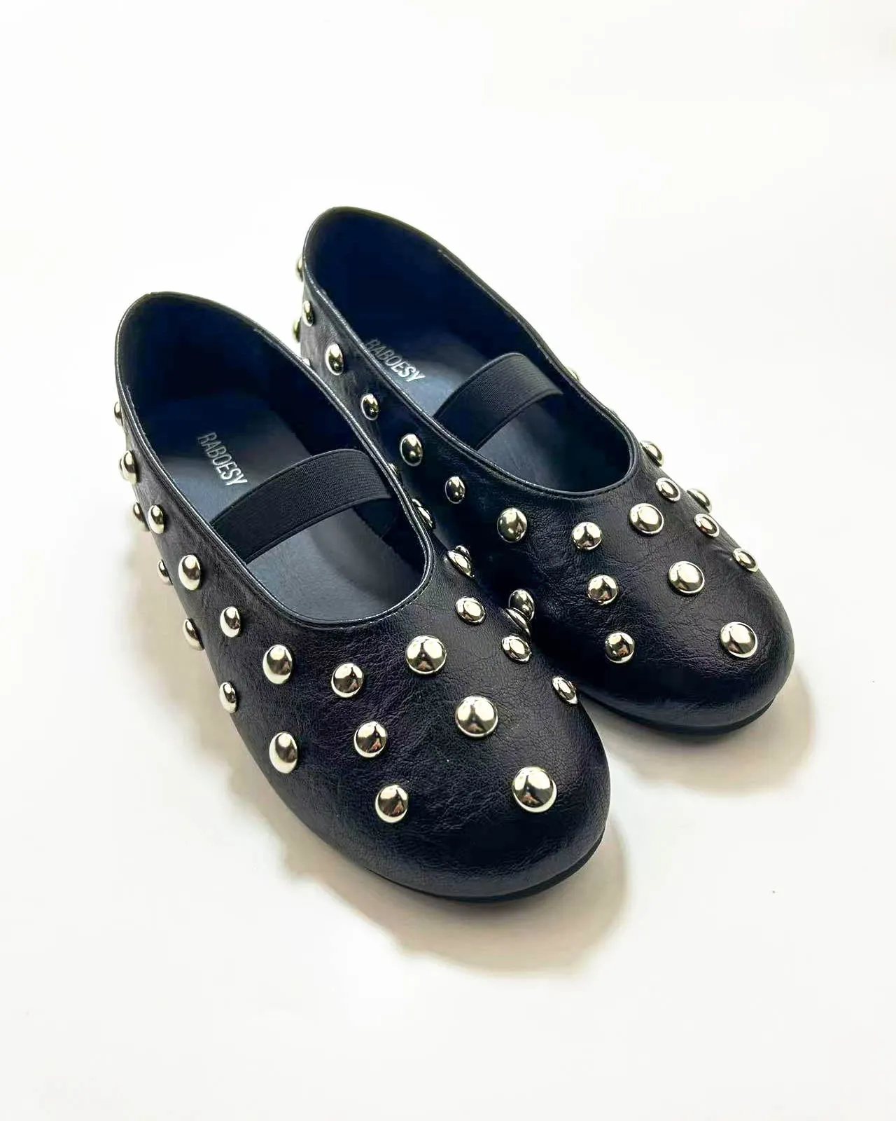 Studded Single Band Ballet Flats