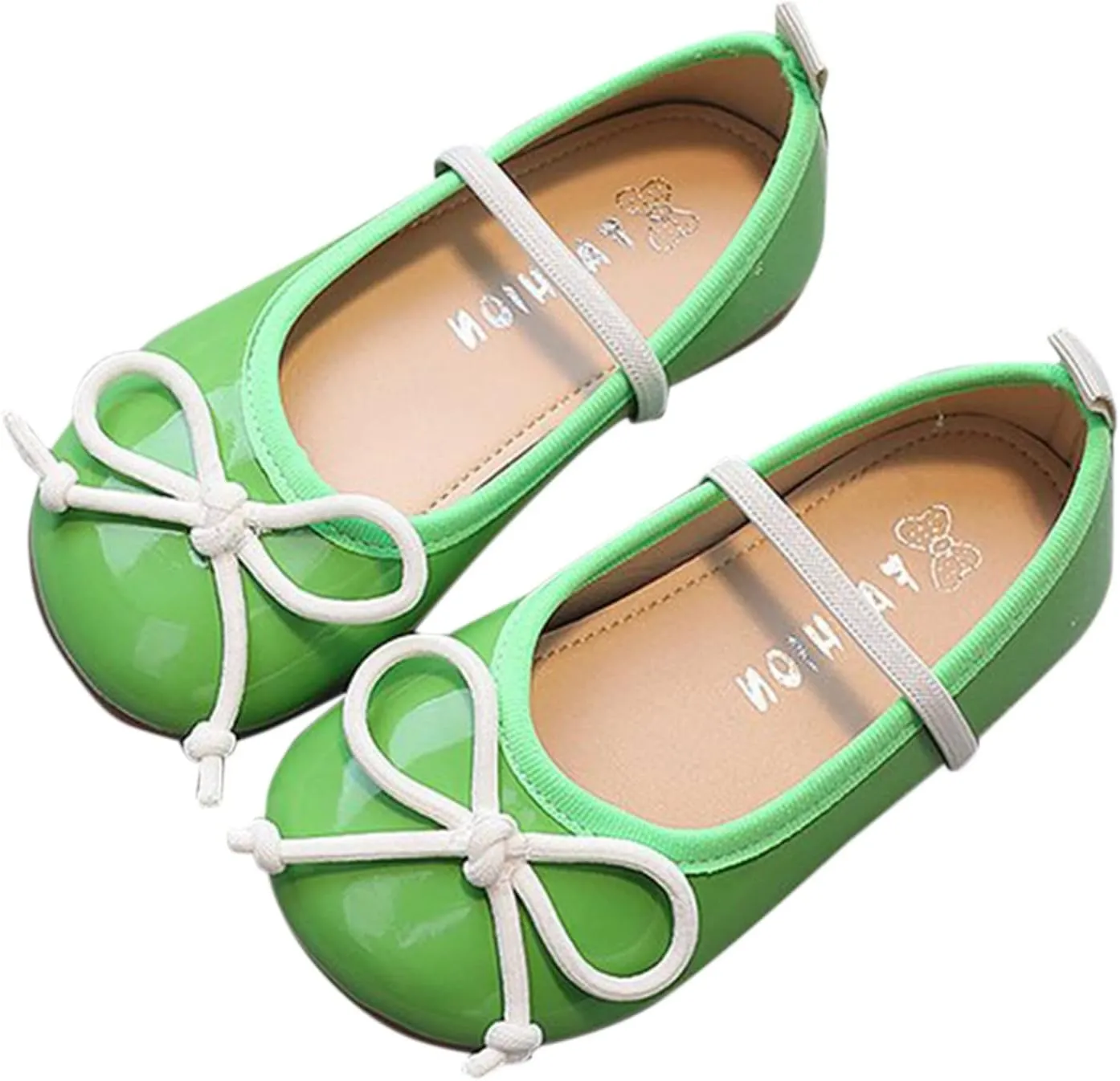 Toddler Girl Mary Jane Dress Shoes Little Girl School Shoes Non Slip Soft Sole Leather Shoes Bowknot Kids Swim Shoes