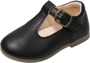 Toddler Girl Mary Jane Dress Shoes School Oxford Flats for Girl Wedding Party Shoes T-Strap Toddler Dress Shoes Girls