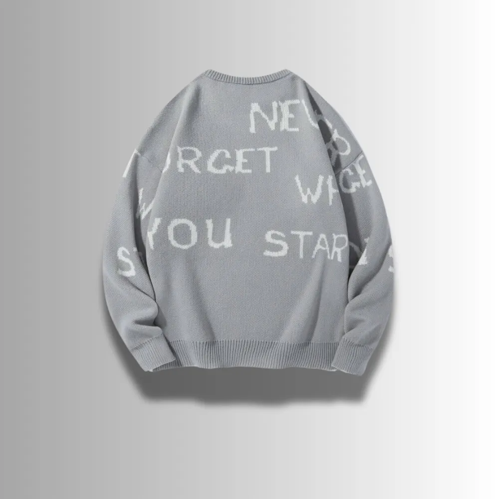 Tommaso - Refined Letter Sweater