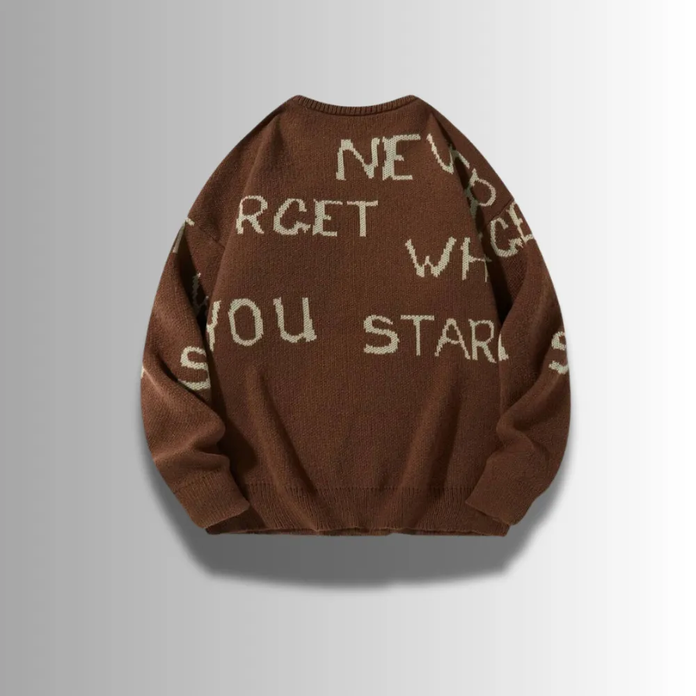 Tommaso - Refined Letter Sweater