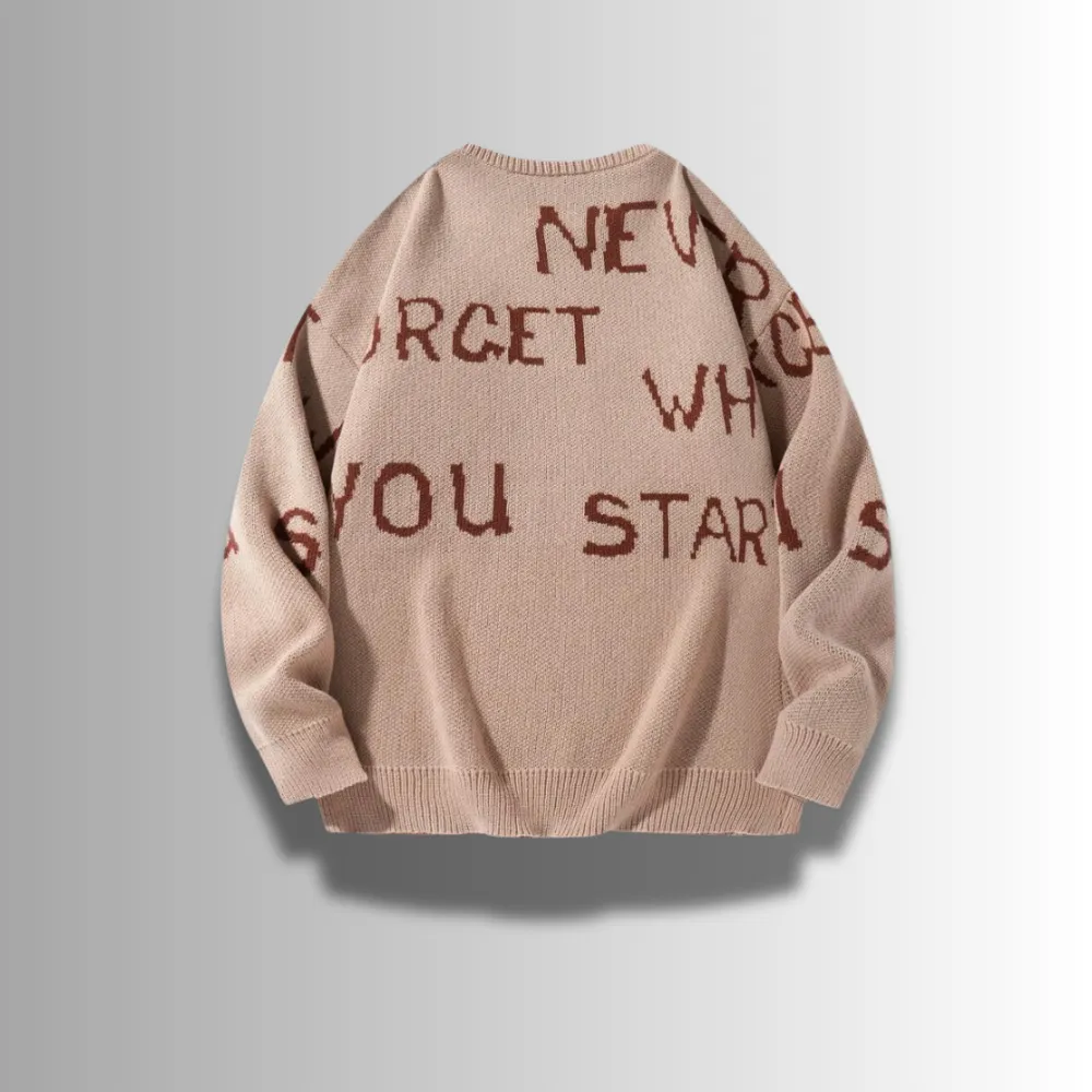 Tommaso - Refined Letter Sweater
