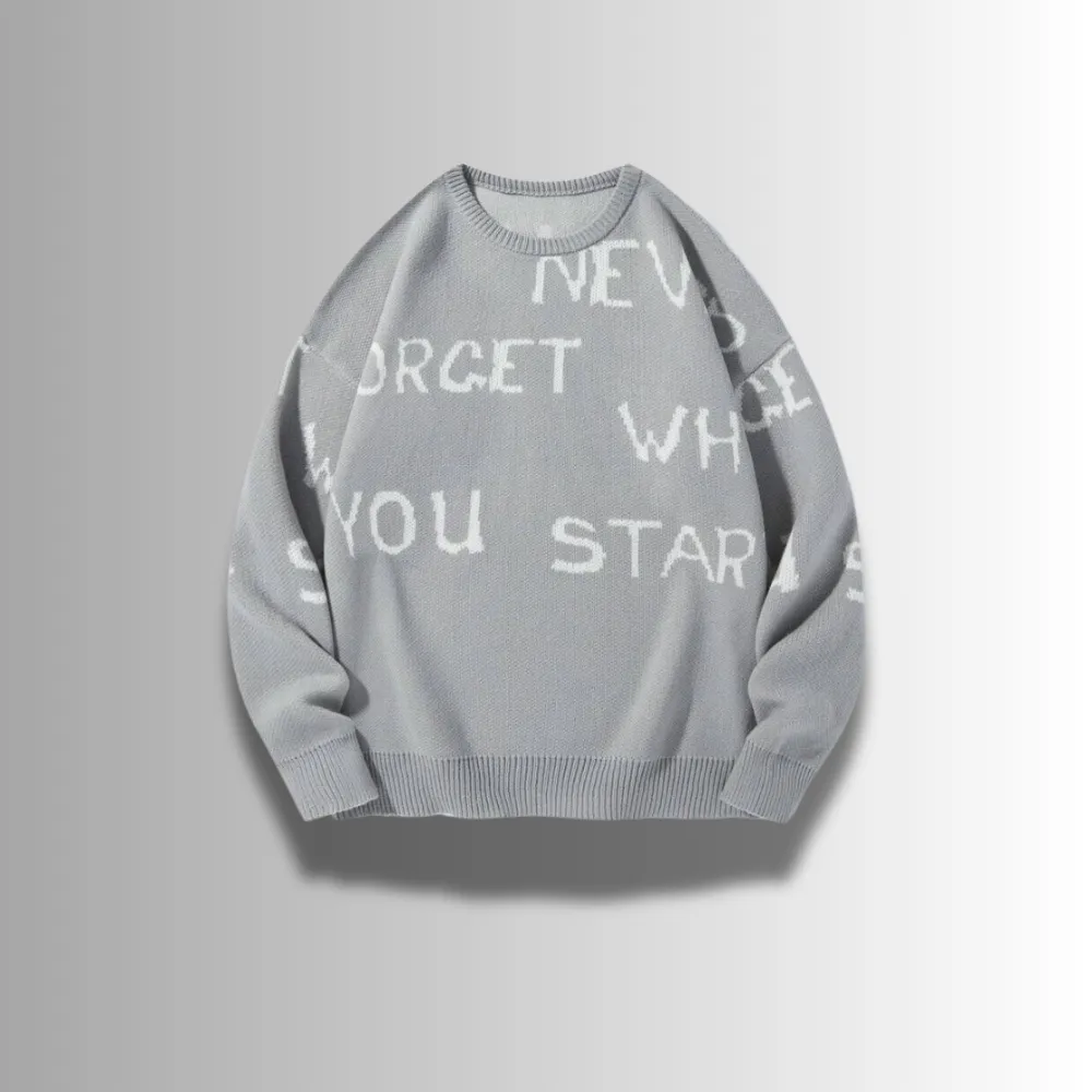 Tommaso - Refined Letter Sweater