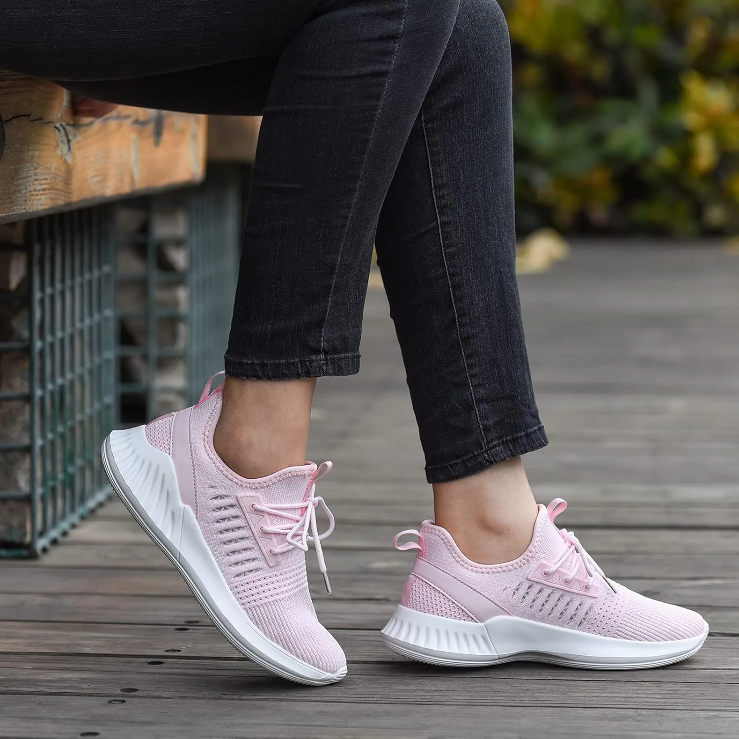 Women's Breathable Running Shoes  Lightweight, Comfortable Sneakers for Walking & Workouts