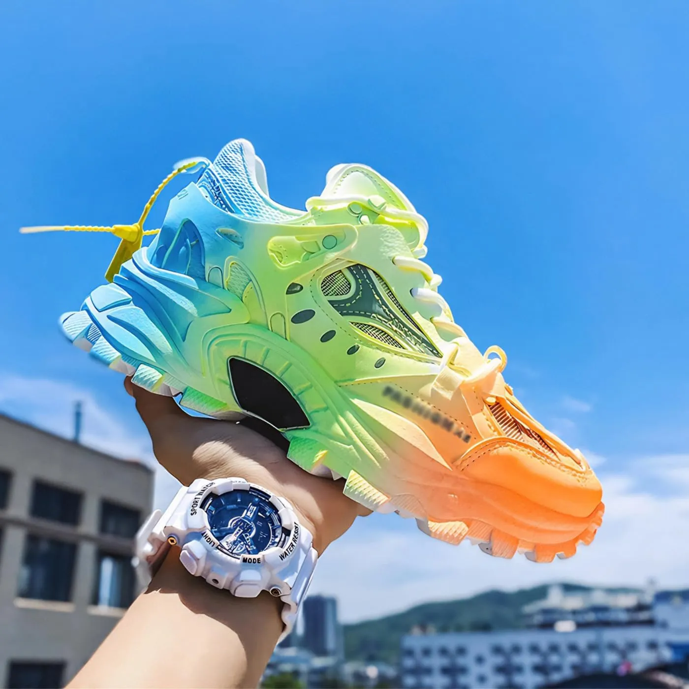 Women's Chunky Platform Sneakers 5cm Height Increase Comfortable Walking Shoes Travel & Gift