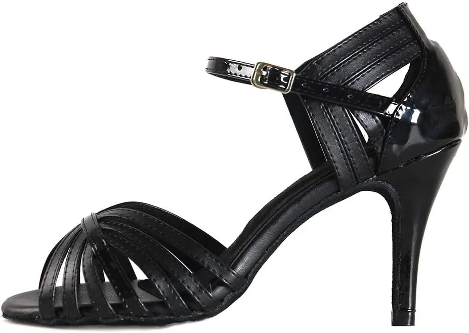 YKXLM Ballroom Dance Shoes for Women Latin Salsa Party Tango Wedding Performance Shoes,L035