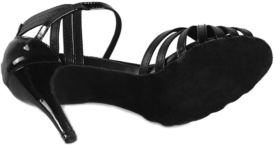 YKXLM Ballroom Dance Shoes for Women Latin Salsa Party Tango Wedding Performance Shoes,L035