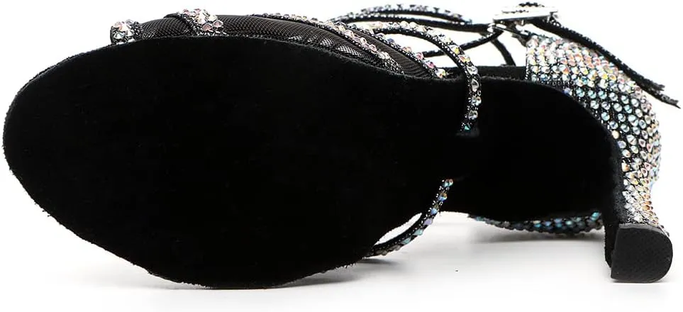 YKXLM Ballroom Dance Shoes Professional for Women Latin Salsa Practice Dance Shoes