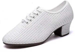 YKXLM Closed Toe Ballroom Dance Shoes Gliter Shoes for Dancing Practice,306