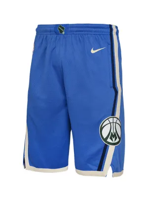 Youth Nike 2024-25 City Edition Milwaukee Bucks Swingman Shorts